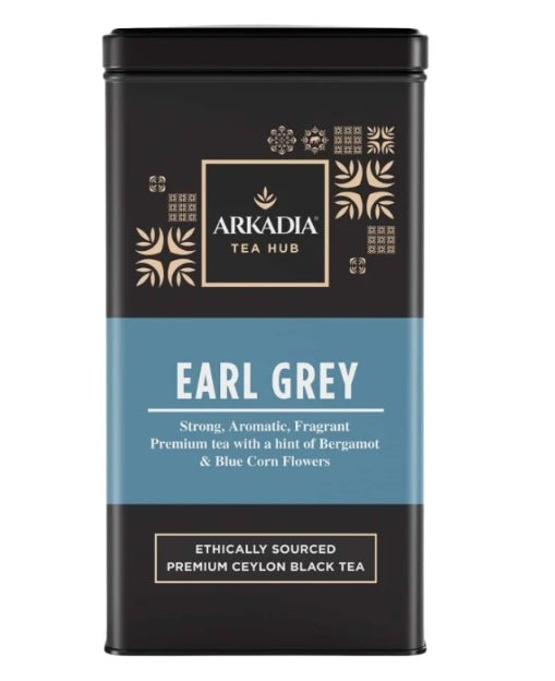 Arkadia Earl Grey Pyramid Tea – 100 Tea Bags (Optional Collectible Tin) - Baristas Tools