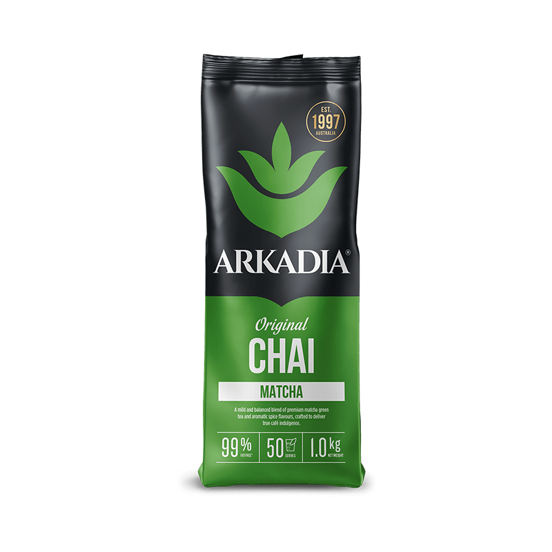 Arkadia Matcha Chai 1kg – Creamy Green Tea Chai Blend - Baristas Tools