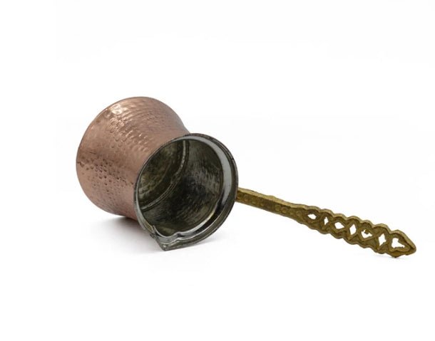 Handmade Copper Turkish Cezve Coffee Pot 8oz (236ml) | Authentic Coffee Maker - Baristas Tools