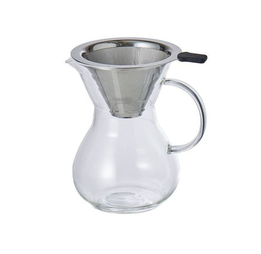 Mastering Pour Over Coffee: A Step-by-Step Guide with a Glass Pour Over Coffee Maker and Stainless Steel Filter - Baristas Tools