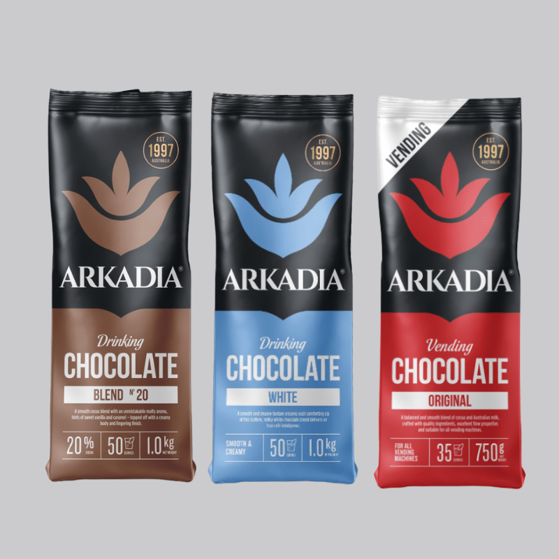 ARKADIA DRINKING CHOCOLATE AND VENDING RANGE - Baristas Tools