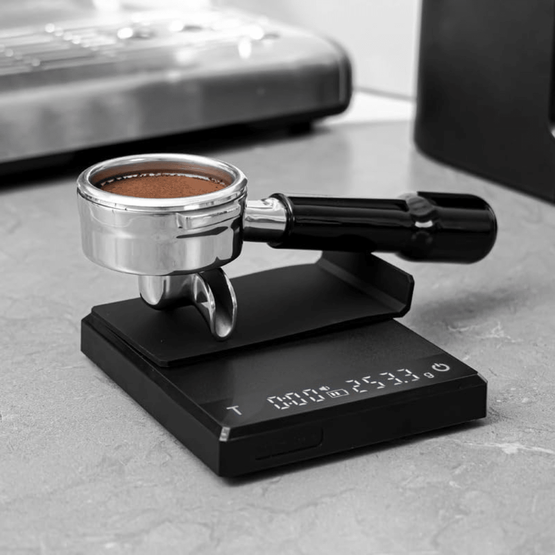 0.1g Mini High Precision Coffee Scale with timer-2000g max capacity - includes silicone mat for easy clean - Baristas Tools