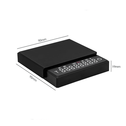 0.1g Mini High Precision Coffee Scale with timer-2000g max capacity - includes silicone mat for easy clean - Baristas Tools