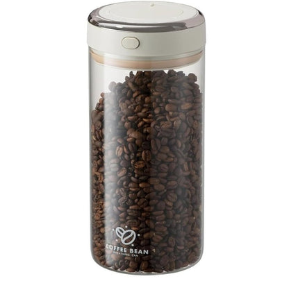 1700ml Airtight Coffee Canister – Borosilicate Glass Jar with One-Way Valve & Date Tracker - Baristas Tools