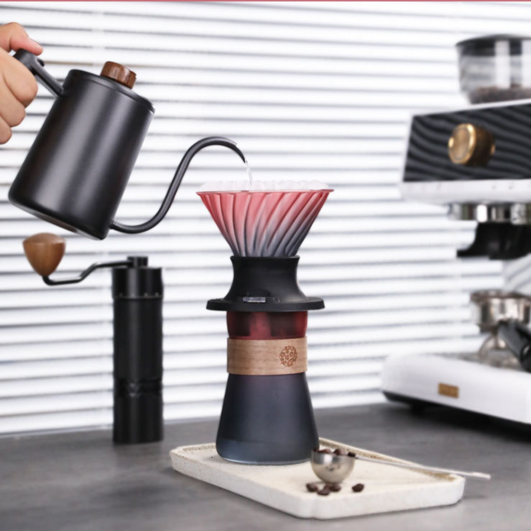 Smart V60 Brewed Coffee Set Includes Glass Drip Filter Cup