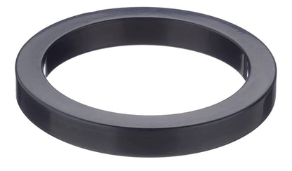 Black rubber ring on a white background