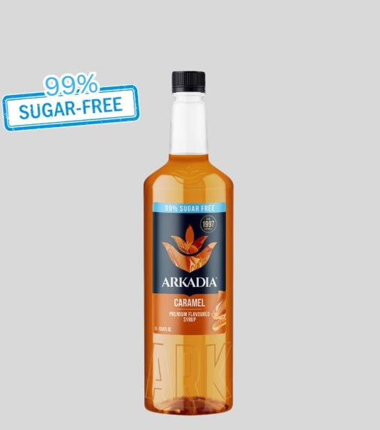 Arkadia Caramel 99% Sugar Free Syrup 1L - Baristas Tools