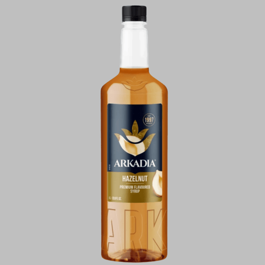 Arkadia Hazelnut Syrup 1L – Big Bottle, Bold Flavour! - Baristas Tools