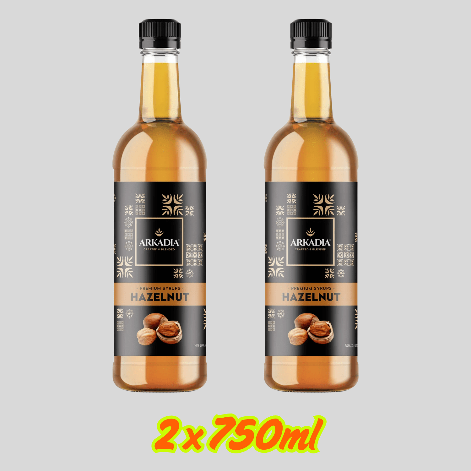 Arkadia Hazelnut Syrup 750ml – Toasty, Nutty,Smooth - Baristas Tools