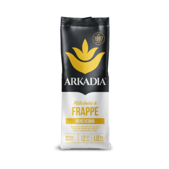 Arkadia Honeycomb Frappe Powder 1kg – Café Style Honeycomb Milkshake & Iced Drink Mix - Baristas Tools