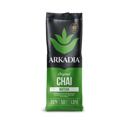 Arkadia Matcha Chai 1kg – Creamy Green Tea Chai Blend - Baristas Tools
