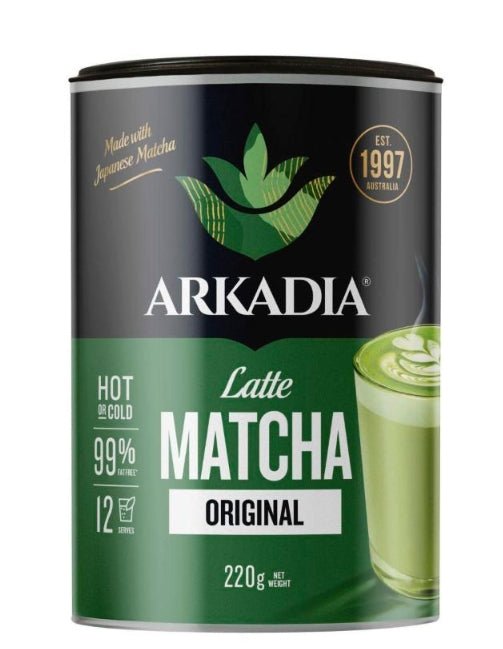 Arkadia Original Matcha Latte 220g – Premium Café - Style Matcha Powder - Baristas Tools