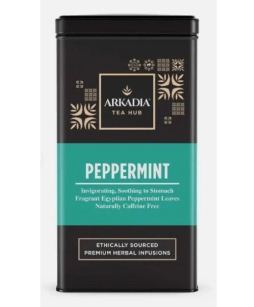 Arkadia Peppermint Pyramid Tea – 100 Tea Bags (Optional Collectible Tin) - Baristas Tools