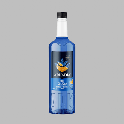 Arkadia Premium Blue Curacao Syrup 750ml/1L – Vibrant Citrus Flavour - Baristas Tools