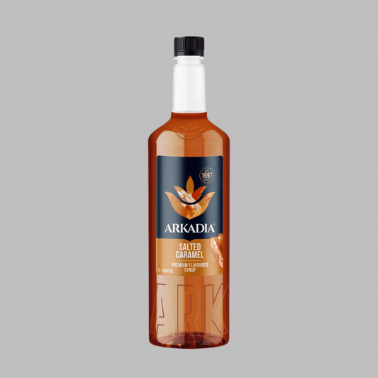Arkadia Premium Salted Caramel Syrup 1L – Sweet and Salty Indulgence - Baristas Tools