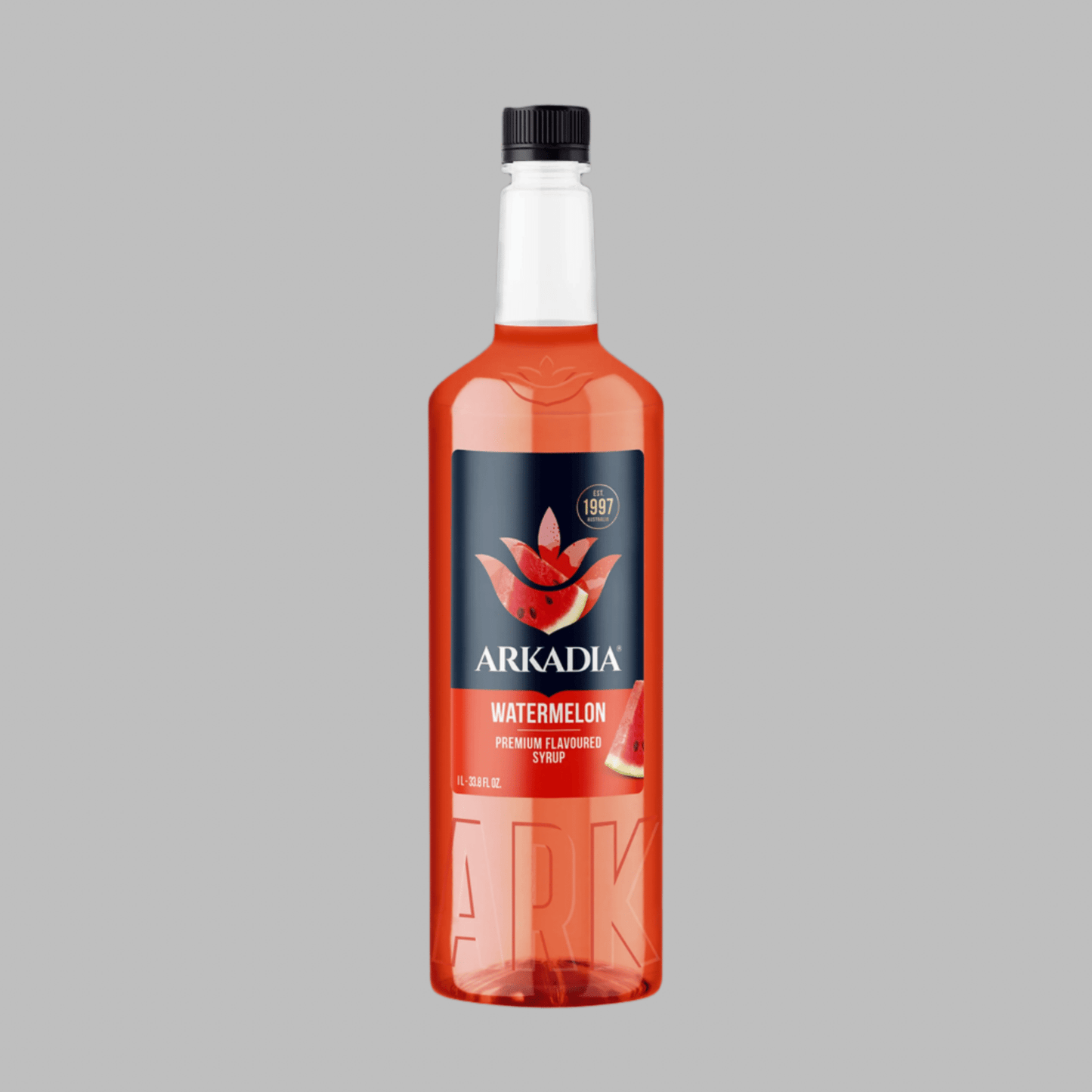 Arkadia Premium Watermelon Syrup 1L – Juicy Summer Flavour for Spritzers, Teas & Mocktails - Baristas Tools