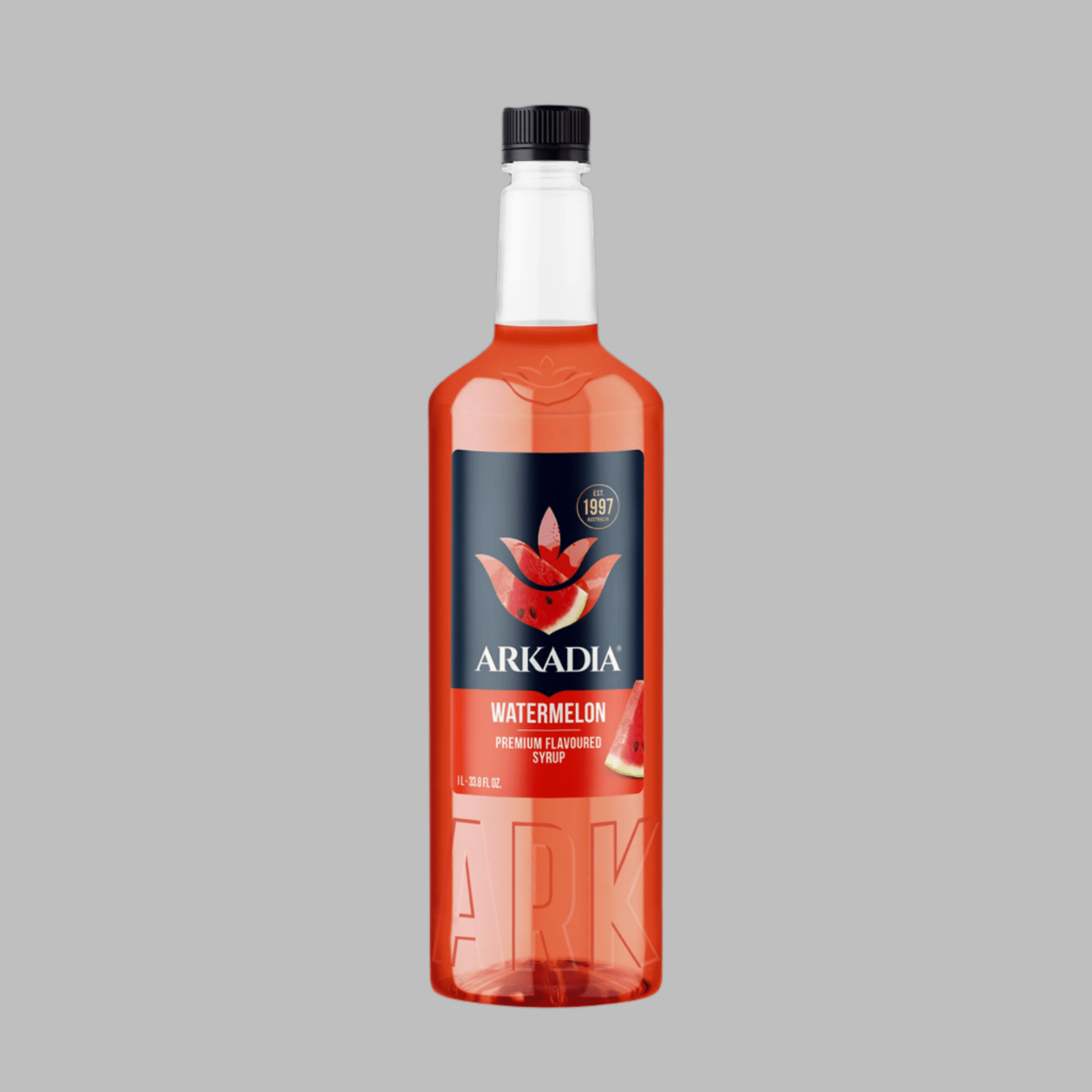 Arkadia Premium Watermelon Syrup 1L – Juicy Summer Flavour for Spritzers, Teas & Mocktails - Baristas Tools