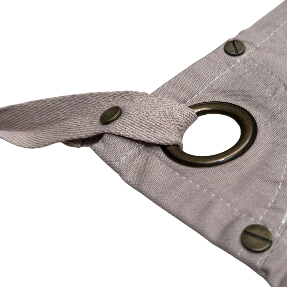 brass hardware on barista apron for waist 