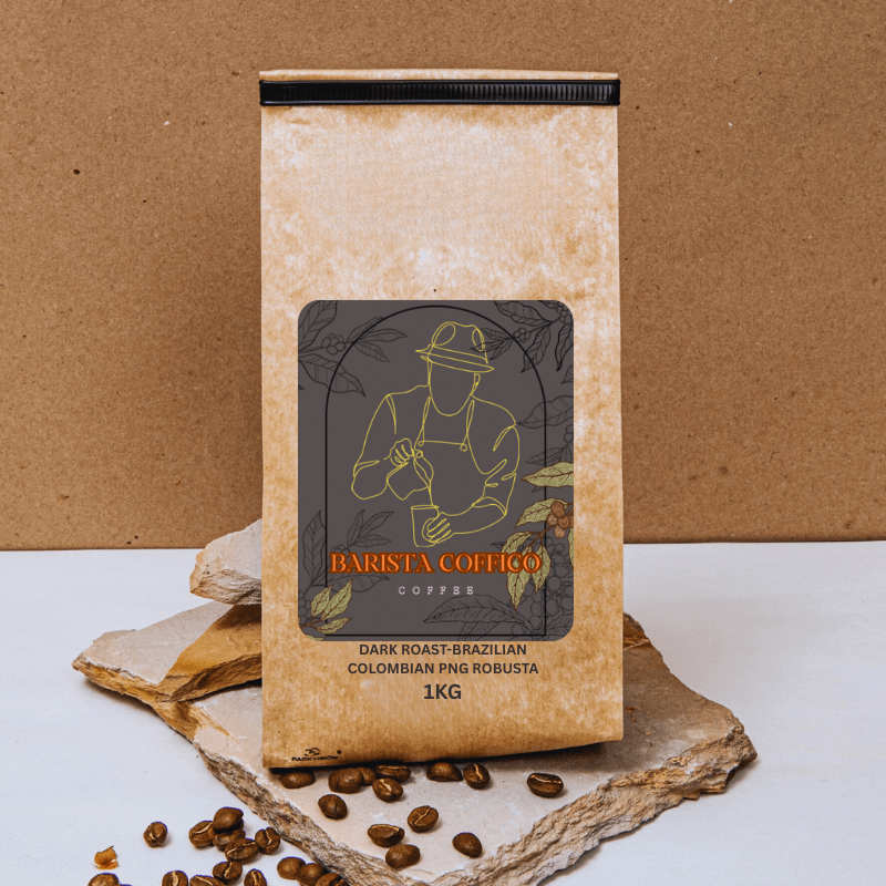 Barista Coffico Dark Roast – Intense, Chocolatey Espresso Blend (500g/1kg) - Baristas Tools