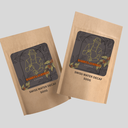 Barista Coffico Swiss Water Decaf Coffee – Medium Roast 500g/1KG (Whole Bean or Ground) - Baristas Tools