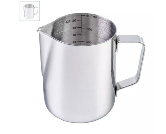 Barista Progear 600ml Stainless Steel Milk Jug – Perfect for Latte Art - Baristas Tools