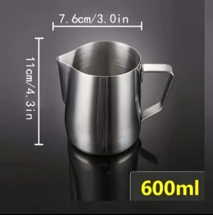 Barista Tools 600ml Stainless Steel Milk Jug – Perfect for Latte Art - Baristas Tools