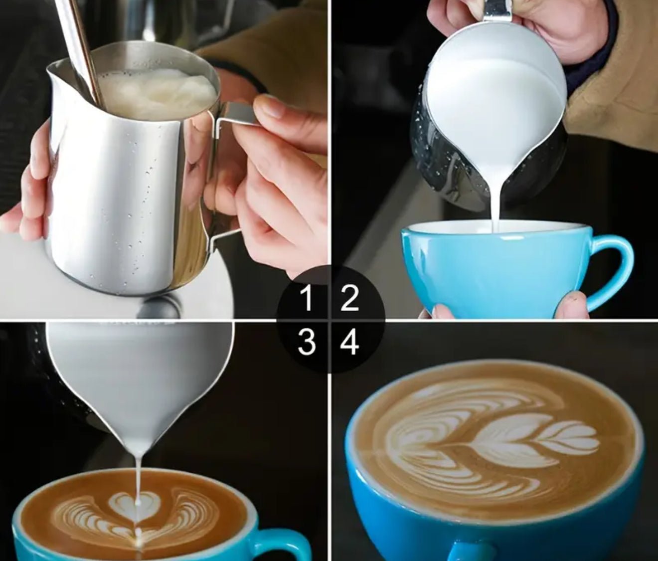 Barista Tools 600ml Stainless Steel Milk Jug – Perfect for Latte Art - Baristas Tools