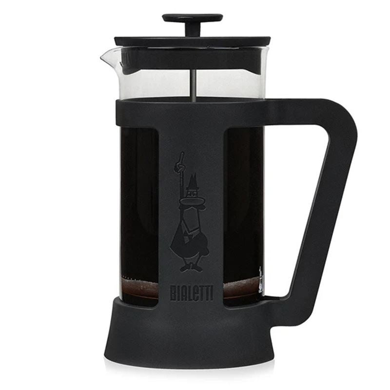 Bialetti Smart French Press 1L – Coffee Plunger Brewer, Heat - Resistant Glass, Stainless - Steel Filter - Baristas Tools