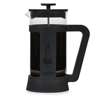 Bialetti Smart French Press 1L – Coffee Plunger Brewer, Heat - Resistant Glass, Stainless - Steel Filter - Baristas Tools