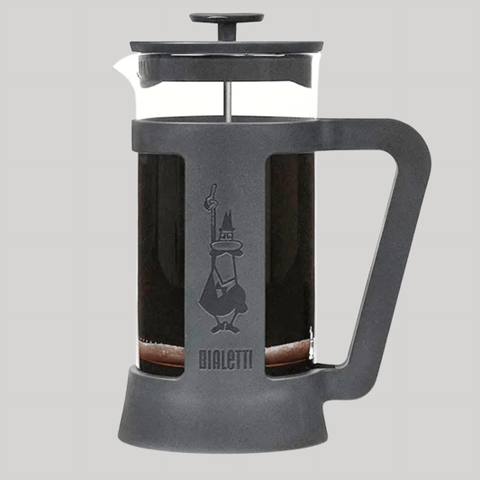 Bialetti Smart French Press 1L – Coffee Plunger Brewer, Heat - Resistant Glass, Stainless - Steel Filter - Baristas Tools