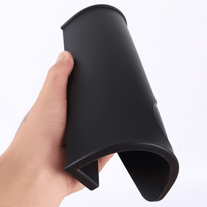Black Silicone Coffee Tamper Mat – Non - Slip, Heat - Resistant Espresso Tamping Pad - Baristas Tools