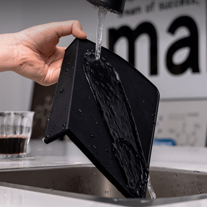 Black Silicone Coffee Tamper Mat – Non - Slip, Heat - Resistant Espresso Tamping Pad - Baristas Tools