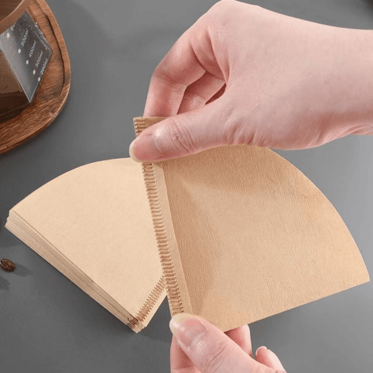 Brown V60 Coffee Filter Papers – Natural Unbleached –50 Sheets - Baristas Tools