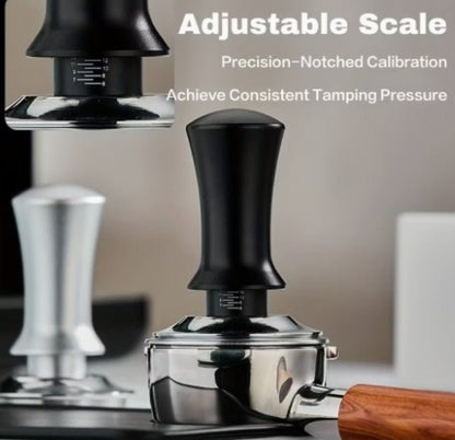 Calibrated Coffee Tamper – Stainless Steel Constant Pressure Espresso Tamper with Precision Scale | Professional Barista Tool (51 mm / 53 mm) - Baristas Tools
