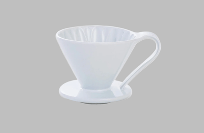 Ceramic V60 Coffee Dripper Black/white– Classic Pour Over Brewing with Style - Baristas Tools