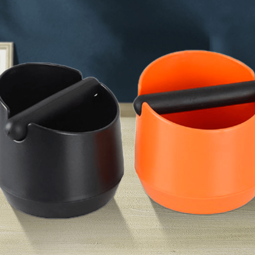 Coffee Knock Box with Anti - Slip Rubber Base – 150mm High | Durable Espresso Waste Bin for Baristas & Home Use - Baristas Tools