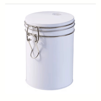 Coffee Storage Tin Canister with CO₂ Valve - Baristas Tools