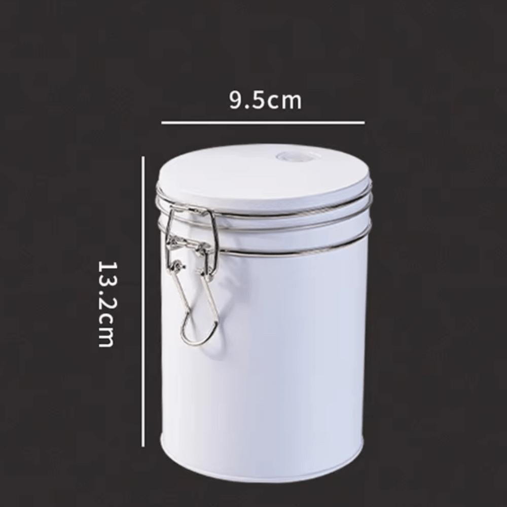 Coffee Storage Tin Canister with CO₂ Valve - Baristas Tools