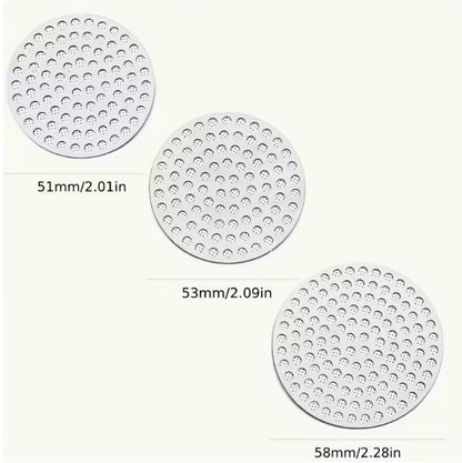 Double - Layer Stainless Steel Espresso Puck Screen – 51 mm / 53 mm (Fits 54 mm) / 58 mm - Baristas Tools