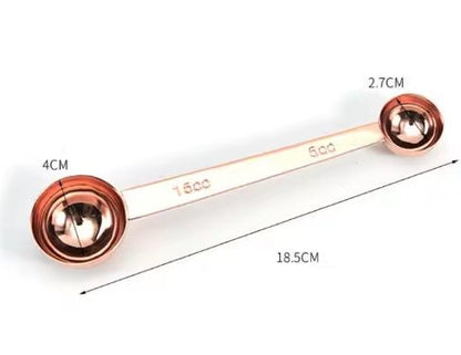 Double - Sided Stainless Steel Coffee Scoop – 5mL & 15mL Measuring Spoon for Baristas & Home Brewers - Baristas Tools