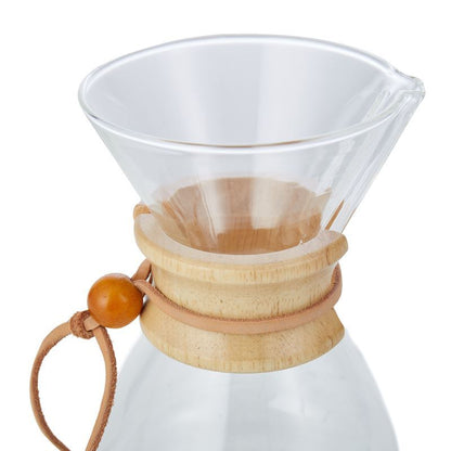 Glass Coffee Pot with Reusable Stainless Steel Filter – 400ml Manual Brew Coffee Maker - Baristas Tools