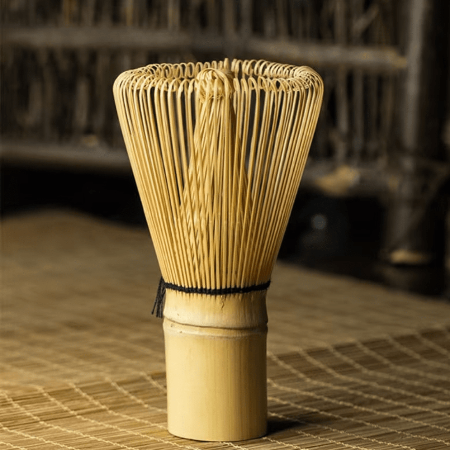 Handcrafted Golden Bamboo Matcha Whisk – 76‑Prong Traditional Chasen - Baristas Tools