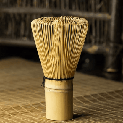 Handcrafted Golden Bamboo Matcha Whisk – 76‑Prong Traditional Chasen - Baristas Tools