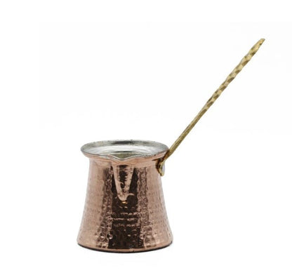 Handmade Copper Turkish Cezve Coffee Pot 8oz (236ml) | Authentic Coffee Maker - Baristas Tools