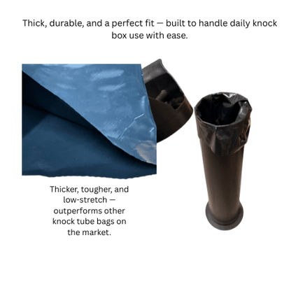 Knock Tube Bag – Barista - Grade Heavy Duty Coffee Waste Liner - pack of 10 - Baristas Tools