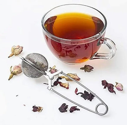 Loose Leaf Tea Infuser Ball – Stainless Steel Fine Mesh Strainer with Handle for Easy Brewing - Baristas Tools