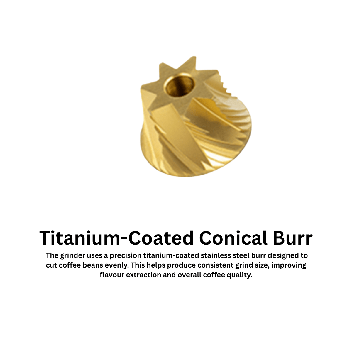 Manual Coffee Grinder – Titanium Burr Hand Grinder with 60 Grind Settings for Espresso, Pour Over & French Press - Baristas Tools