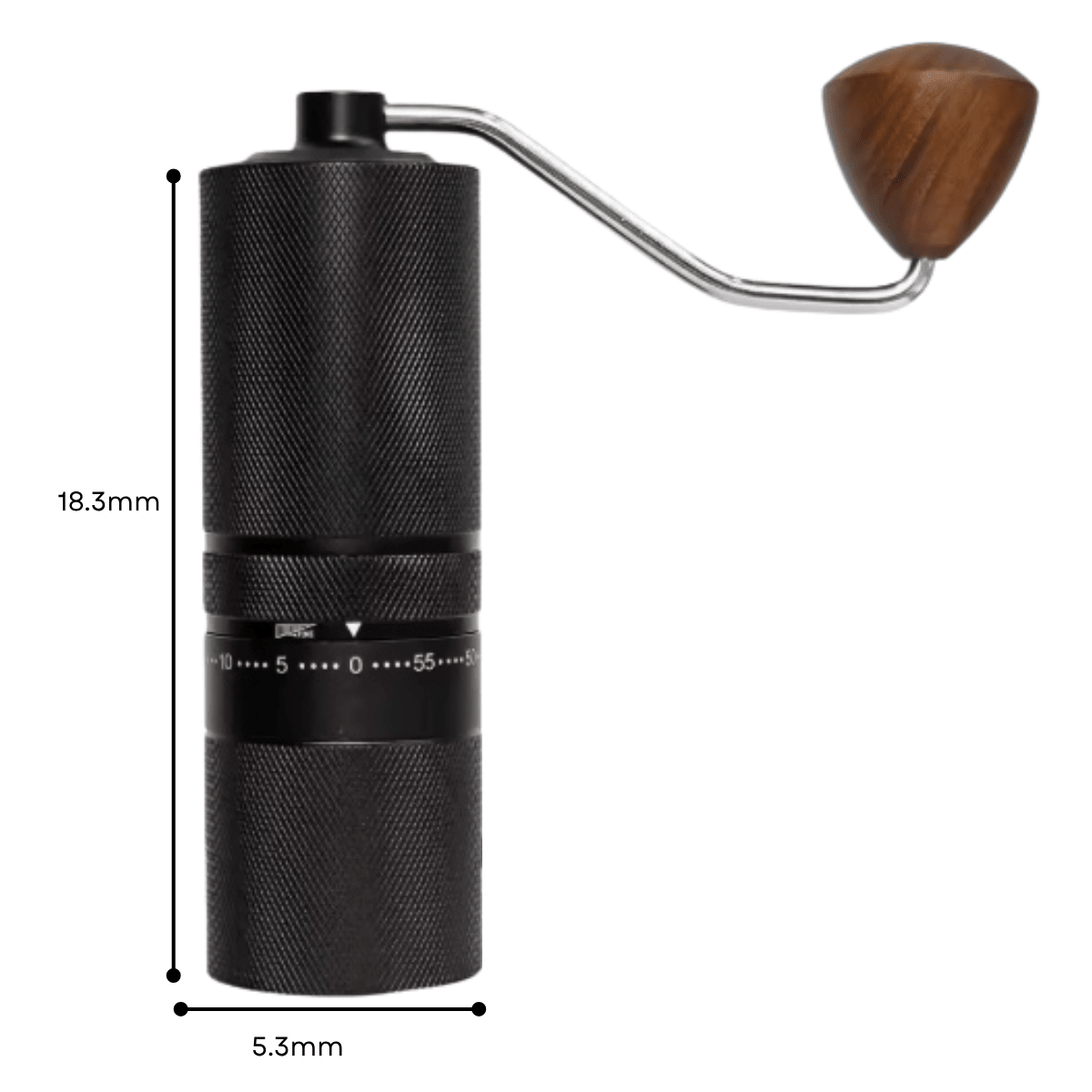 Manual Coffee Grinder – Titanium Burr Hand Grinder with 60 Grind Settings for Espresso, Pour Over & French Press - Baristas Tools