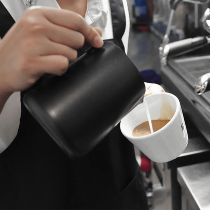 MILK JUG - 350ml BLACK - Baristas Tools
