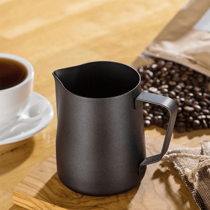 MILK JUG - 350ml BLACK - Baristas Tools